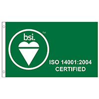 BSI ISO 14001:2004 Flag, BSIISO1400435H