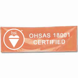 BSI OHSAS 18001 Certified Banner, BSIOHSAS18039H