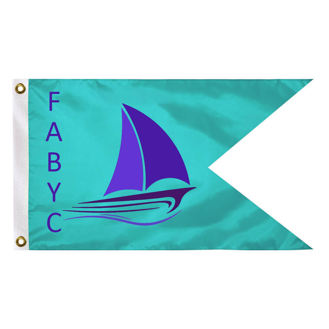 Custom Printed Single Reverse Burgee Flag