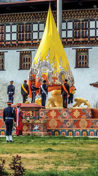 Bhutan Flag Ceremony (Arijeet Bannerjee)
