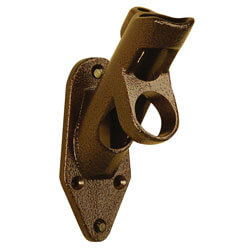 Aluminum Antique Copper Finish 2-way Bracket Fits 1 in Dia Poles, CBRAC2WAYA