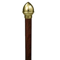 4 ft x 1 in Crossbar Finials Oak, CCROS1