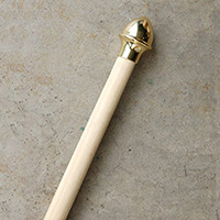 4 ft x 1 in Crossbar with Acorn Finials Wood/Plastic, CCROS1N