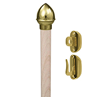 Ceremonial Crossbar with Acorn Finial