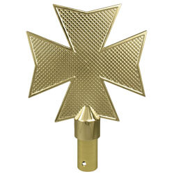 Maltese Cross Ornament with Ferrule, CCROSMC1