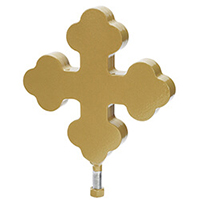 Bottonee Cross Ornament for Ground Set Flagpole