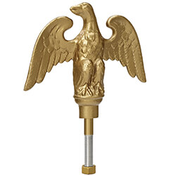 Landed Eagle Ornament for Residential In-Ground Flagpoles, CEAGL0200