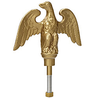 Landed Eagle Ornament for Residential In-Ground Flagpoles, CEAGL0200
