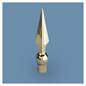 Flat Spear Threaded Ornament, CFSPEAS102NSF