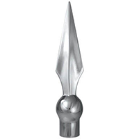 Flat Spear Threaded Ornament
