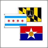 City and District Flags