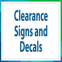 Clearance Signs & Decals