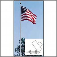 Tilt Down Flag Poles