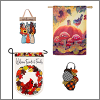 Fall and Harvest Flags, Banners, & Decorations