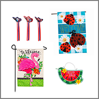 Summer Banners and Flags for home or garden