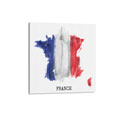 France Flag Watercolor Canvas Print, CPFRAN12