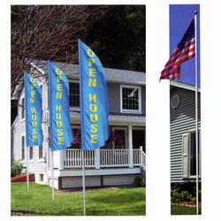 Lightweight Telescoping Flagpole, 16 ft. White Fiberglass, CPOLE898