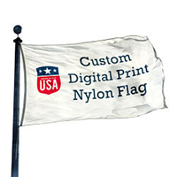 Custom Printed Nylon Flag, DLAGCUSTOM