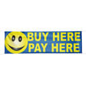 Buy Here Pay Here Smiley Face Banner