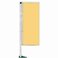 Buff Drape Nylon Banner, DBANN36BU