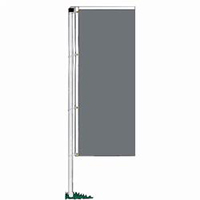 Charcoal Drape Nylon Banner, DBANN36CH