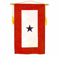 Service Flag Banner (no fringe), DBANN815SERV1