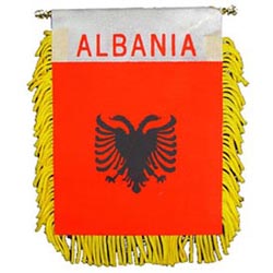 Albania Mini Banner, DBANNALBA45