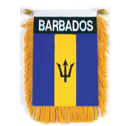 Barbados Mini Banner, DBANNBARB45