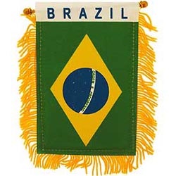 Brazil Mini Banner, DBANNBRAZ45
