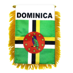 Commonwealth of Dominica Mini Banner, DBANNDOMN45