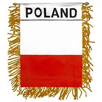 Poland Mini Banner, DBANNPOLA45