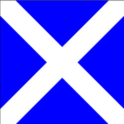 Army M Code Flag M International Code Signal Decal | FlagandBanner.com