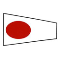 Numeral 1, International Code Signal Decal, DECNCODE12716