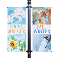 Four Seasons Double Street Pole Banner