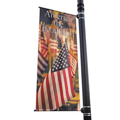 America Street Pole Banner, DEKAMER2448V