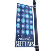 Crystal Flakes Street Pole Banner