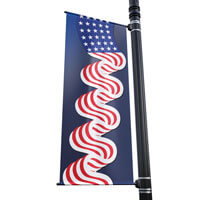 American Flag Street Pole Banner