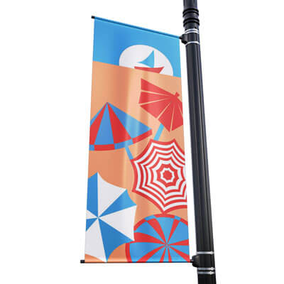 Beach Party Street Pole Banner, FBPP0000009674