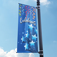 Celebrate Street Pole Banner