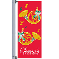 French Horns Street Pole Banner