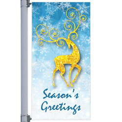 Fantasy Rudolph Street Pole Banner, FBPP0000010365
