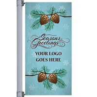 Pine Cones Street Pole Banner