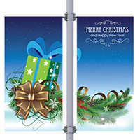 Presents Double Street Pole Banner