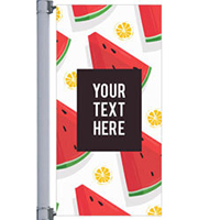 Summer Fruit Street Pole Banner