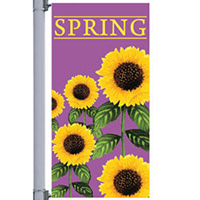 Spring Sunflowers Street Pole Banner