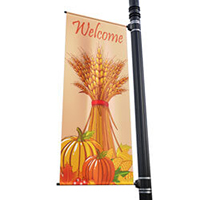 Wheat Stalk Street Pole Banner