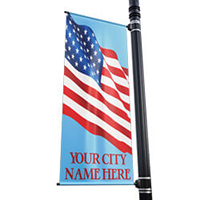 Old Glory Street Pole Banner