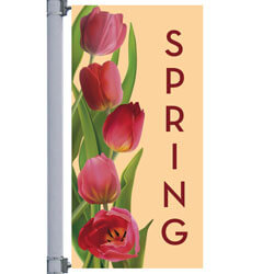 Red Tulip Street Pole Banner, FBPP0000011656