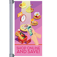 Shop & Save Street Pole Banner