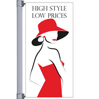 Silhouette Street Pole Banner